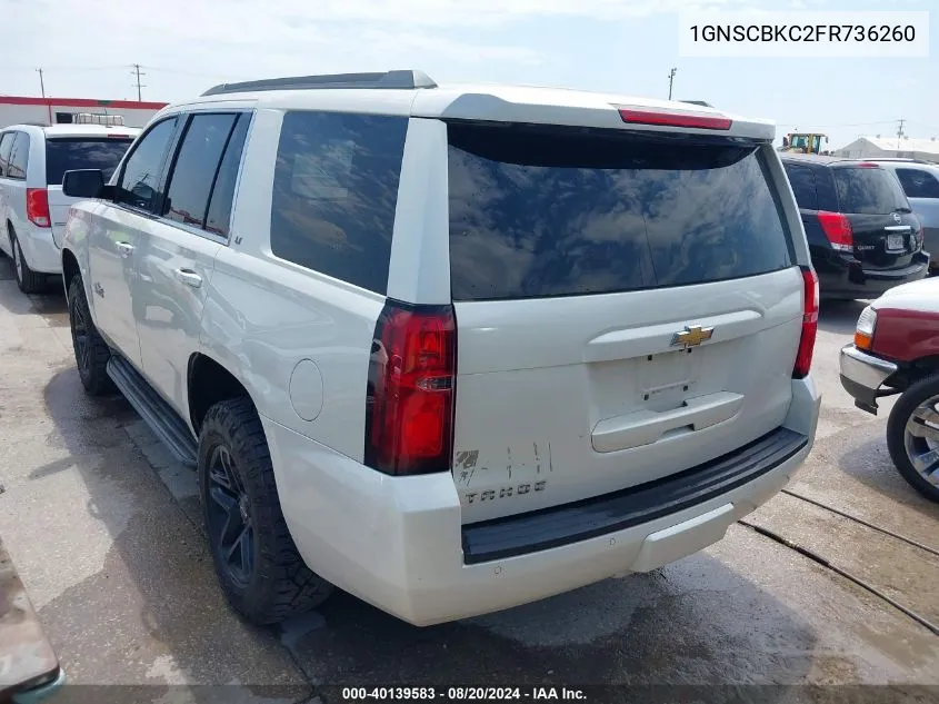 1GNSCBKC2FR736260 2015 Chevrolet Tahoe Lt