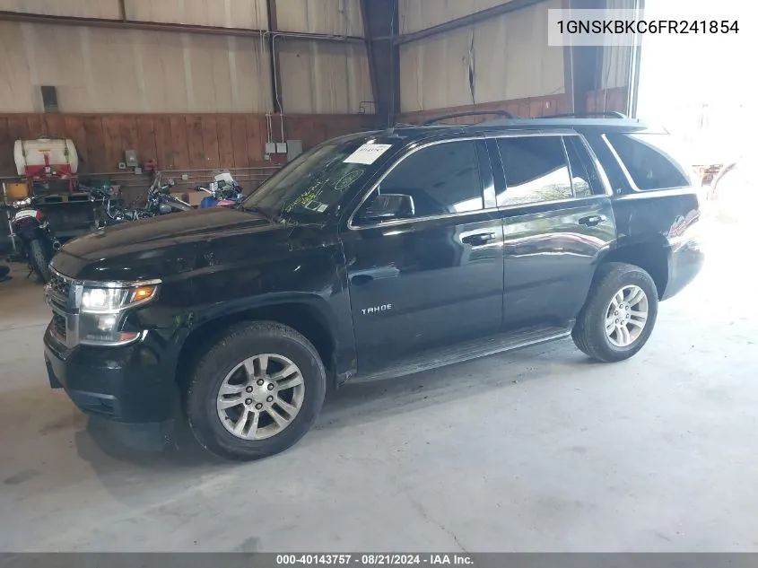 1GNSKBKC6FR241854 2015 Chevrolet Tahoe K1500 Lt