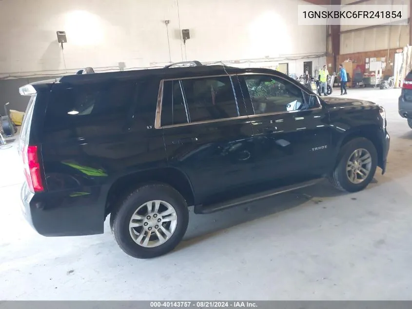 1GNSKBKC6FR241854 2015 Chevrolet Tahoe K1500 Lt