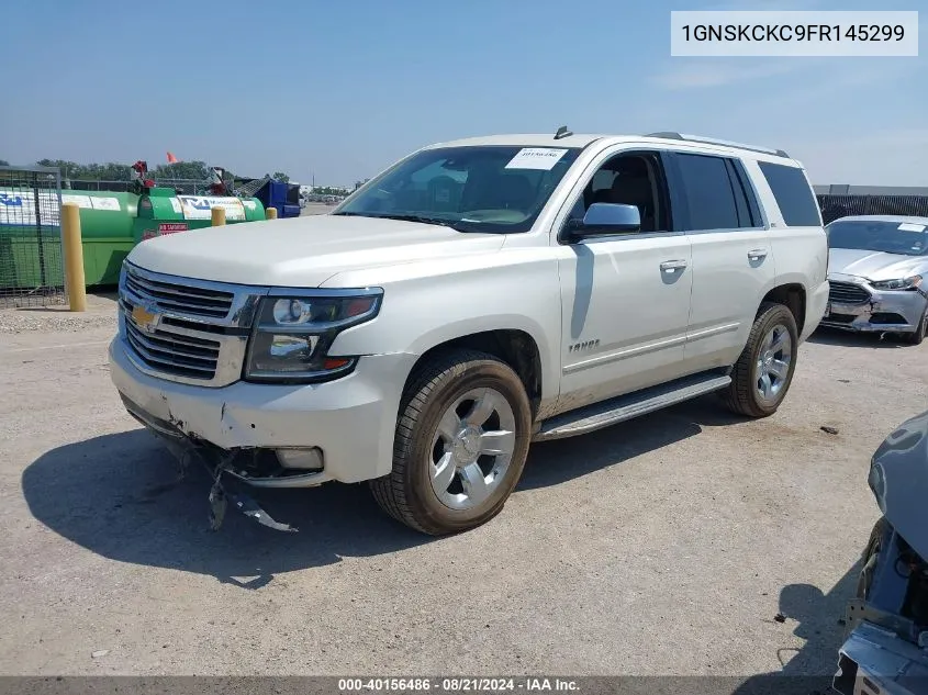 2015 Chevrolet Tahoe Ltz VIN: 1GNSKCKC9FR145299 Lot: 40156486