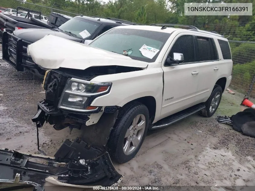 2015 Chevrolet Tahoe Ltz VIN: 1GNSKCKC3FR166391 Lot: 40178438