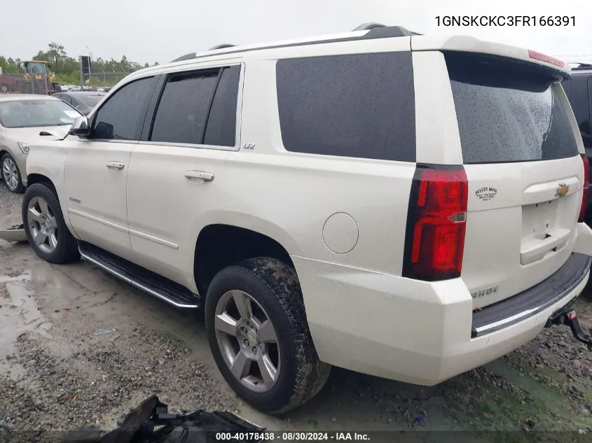 2015 Chevrolet Tahoe Ltz VIN: 1GNSKCKC3FR166391 Lot: 40178438