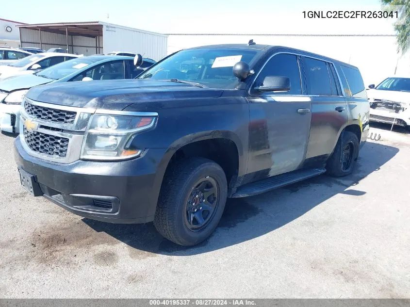 2015 Chevrolet Tahoe Commercial Fleet VIN: 1GNLC2EC2FR263041 Lot: 40195337