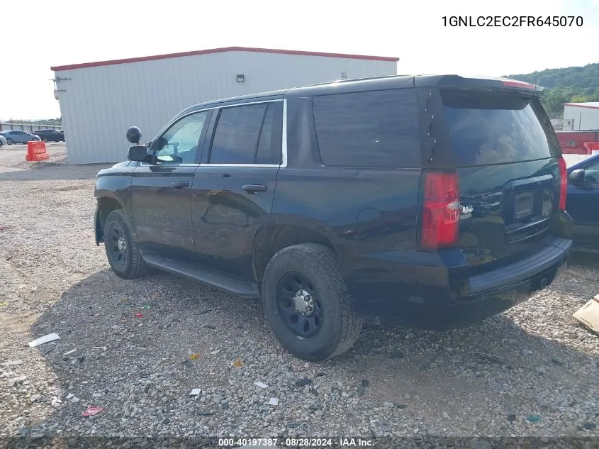 1GNLC2EC2FR645070 2015 Chevrolet Tahoe Commercial Fleet