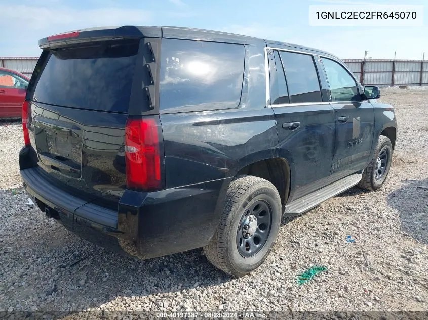 1GNLC2EC2FR645070 2015 Chevrolet Tahoe Commercial Fleet