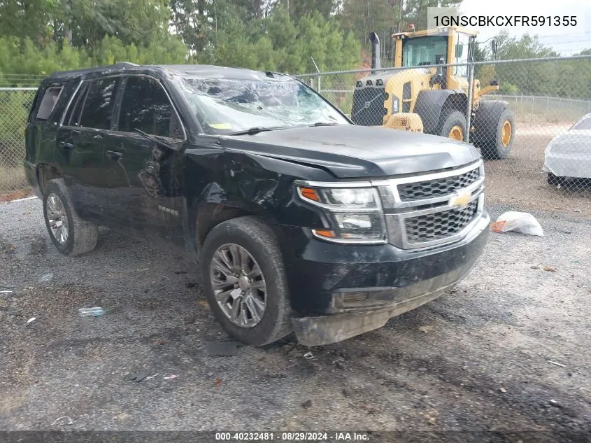 2015 Chevrolet Tahoe Lt VIN: 1GNSCBKCXFR591355 Lot: 40232481