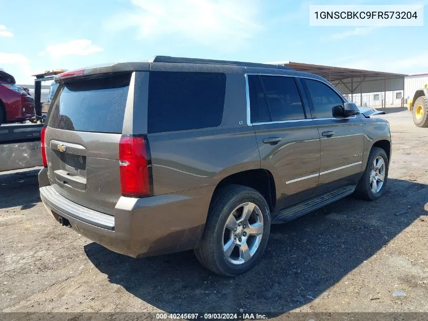 2015 Chevrolet Tahoe Lt VIN: 1GNSCBKC9FR573204 Lot: 40245697