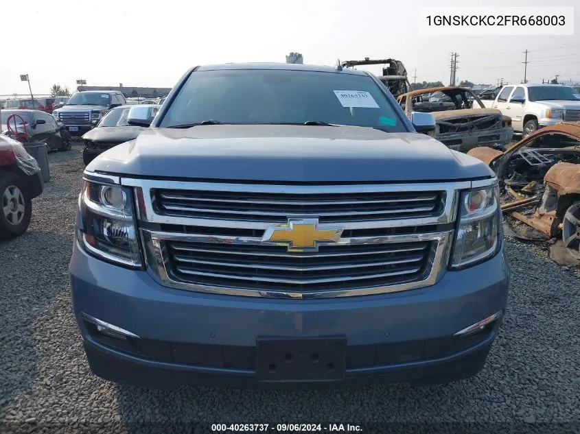 1GNSKCKC2FR668003 2015 Chevrolet Tahoe Ltz