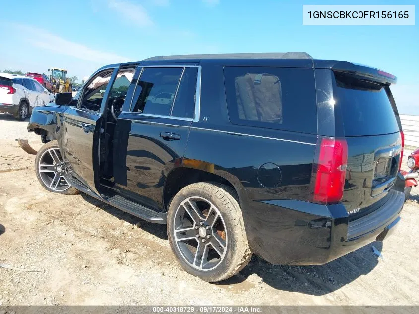 2015 Chevrolet Tahoe Lt VIN: 1GNSCBKC0FR156165 Lot: 40318729