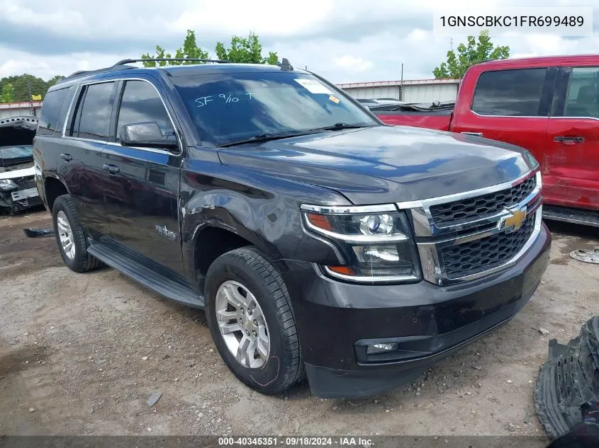 1GNSCBKC1FR699489 2015 Chevrolet Tahoe Lt