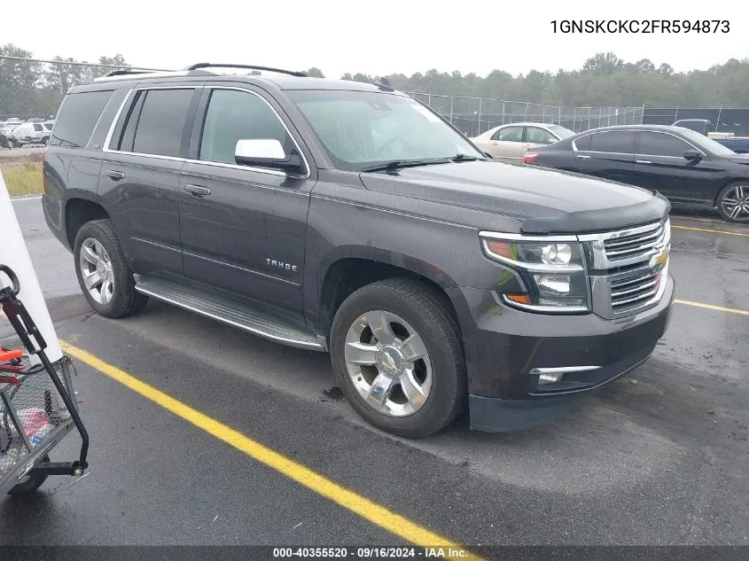 2015 Chevrolet Tahoe Ltz VIN: 1GNSKCKC2FR594873 Lot: 40355520