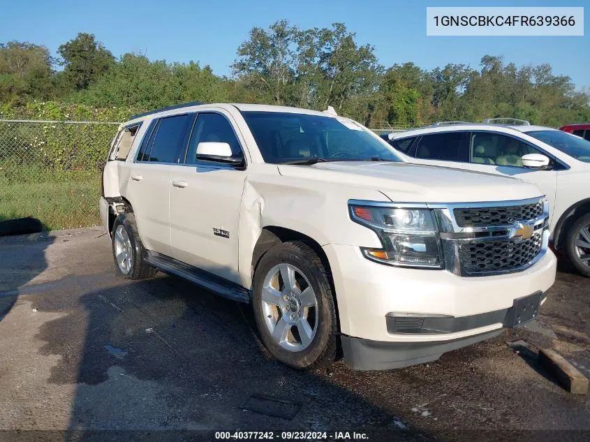 2015 Chevrolet Tahoe Lt VIN: 1GNSCBKC4FR639366 Lot: 40377242