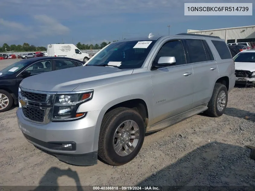 1GNSCBKC6FR514739 2015 Chevrolet Tahoe Lt