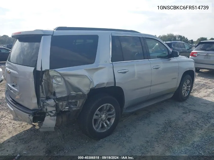 1GNSCBKC6FR514739 2015 Chevrolet Tahoe Lt