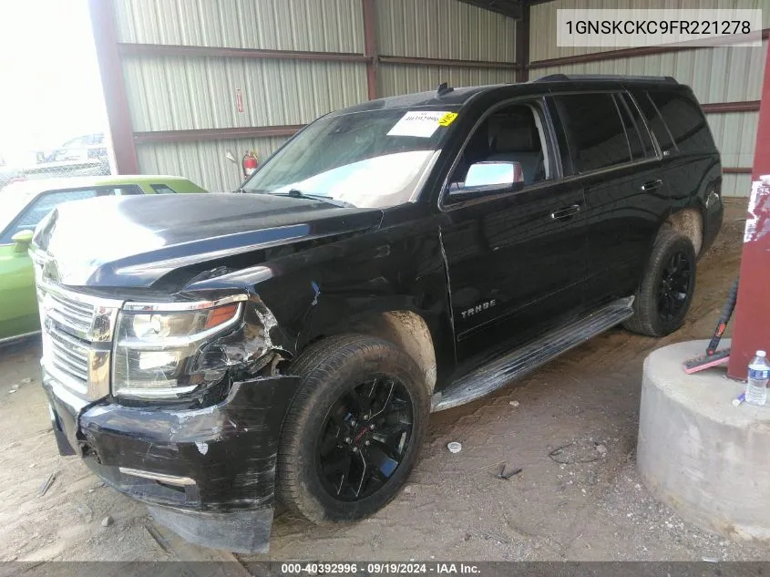 1GNSKCKC9FR221278 2015 Chevrolet Tahoe Ltz