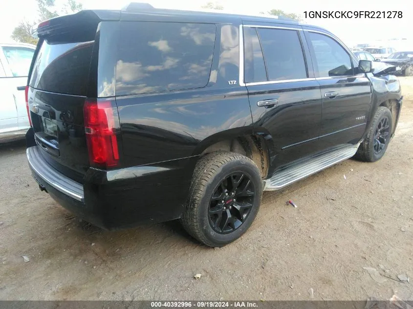 1GNSKCKC9FR221278 2015 Chevrolet Tahoe Ltz