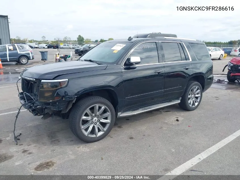 1GNSKCKC9FR286616 2015 Chevrolet Tahoe Ltz