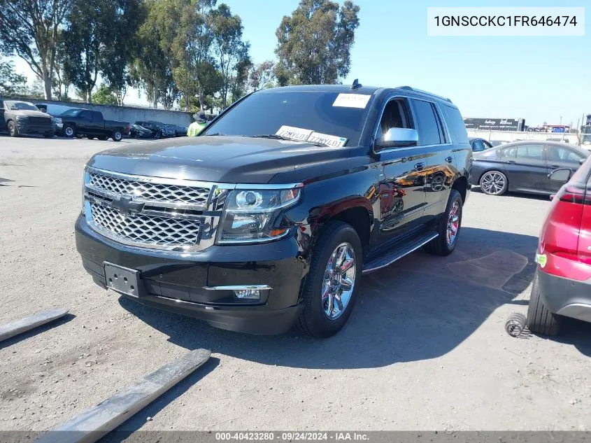 1GNSCCKC1FR646474 2015 Chevrolet Tahoe Ltz