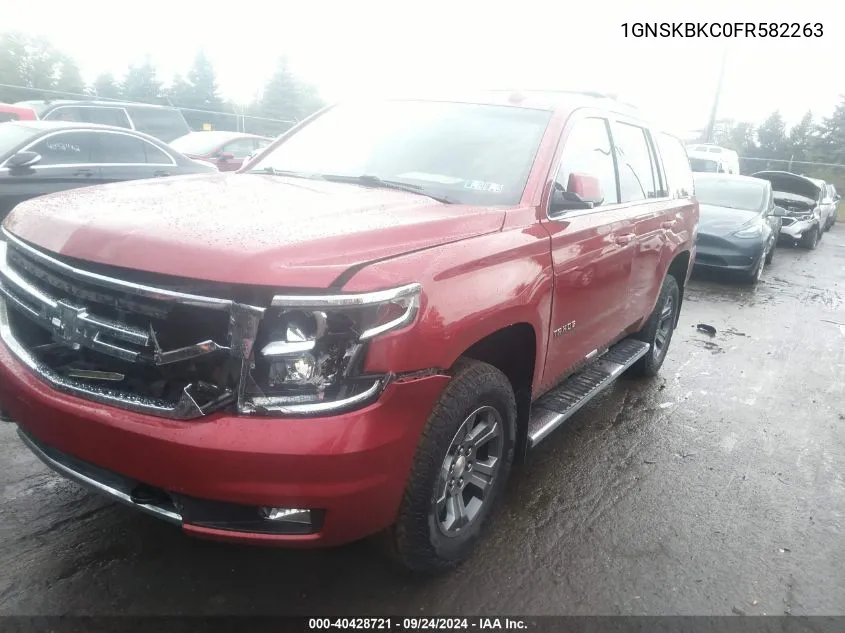 1GNSKBKC0FR582263 2015 Chevrolet Tahoe Lt