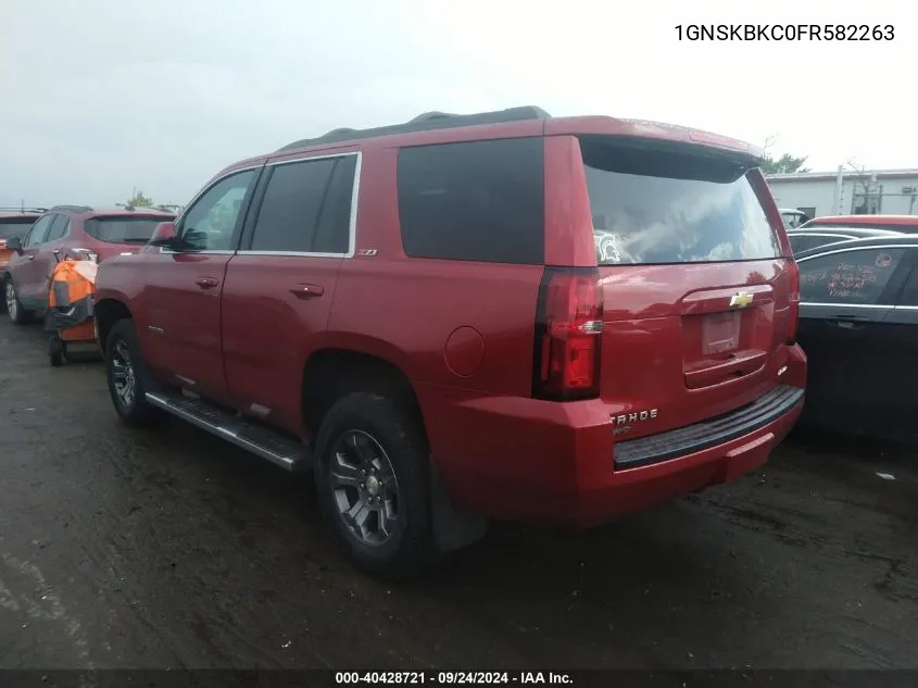 1GNSKBKC0FR582263 2015 Chevrolet Tahoe Lt