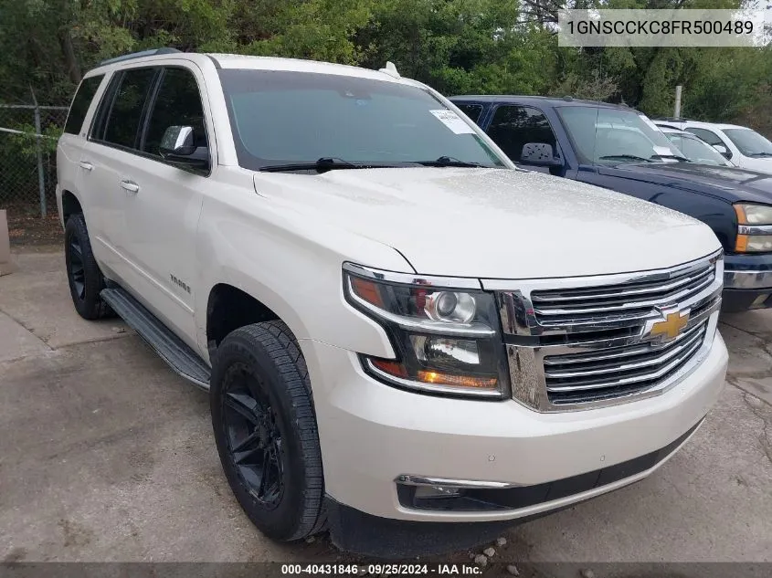 1GNSCCKC8FR500489 2015 Chevrolet Tahoe Ltz