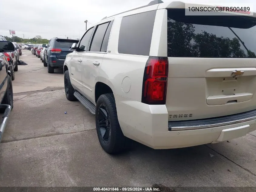 2015 Chevrolet Tahoe Ltz VIN: 1GNSCCKC8FR500489 Lot: 40431846