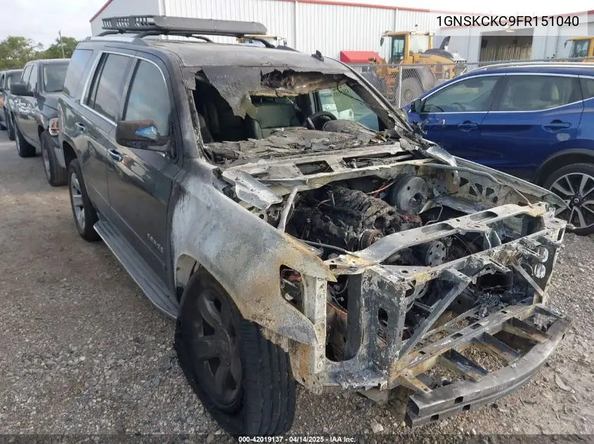 1GNSKCKC9FR151040 2015 Chevrolet Tahoe Ltz