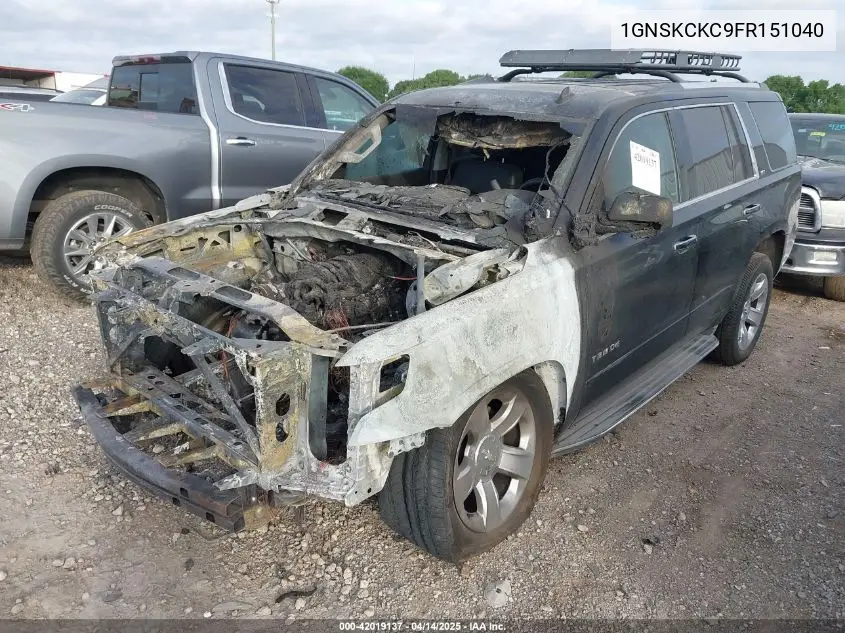1GNSKCKC9FR151040 2015 Chevrolet Tahoe Ltz
