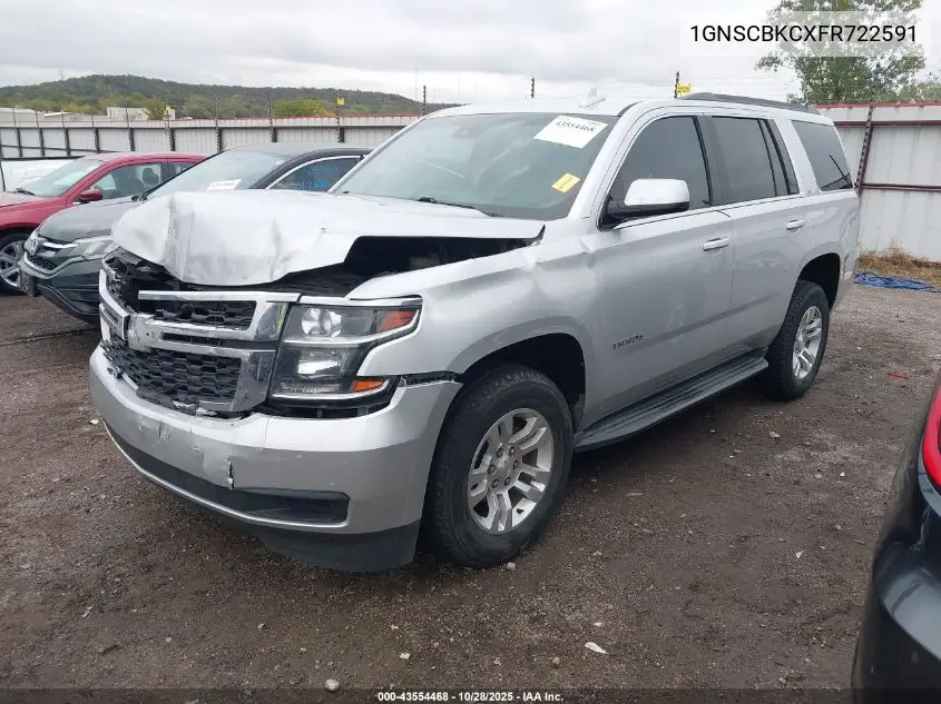 1GNSCBKCXFR722591 2015 Chevrolet Tahoe Lt