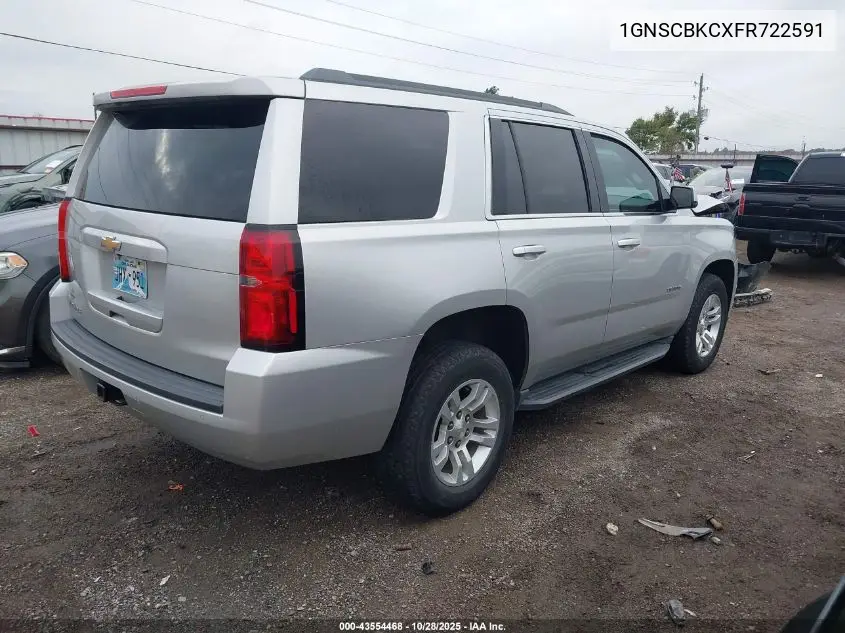1GNSCBKCXFR722591 2015 Chevrolet Tahoe Lt