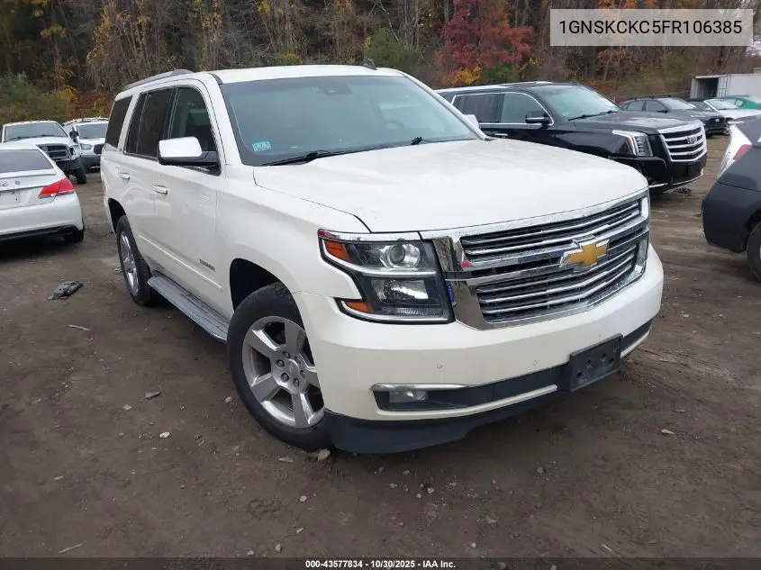 1GNSKCKC5FR106385 2015 Chevrolet Tahoe Ltz