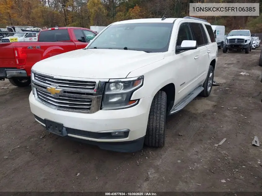 1GNSKCKC5FR106385 2015 Chevrolet Tahoe Ltz