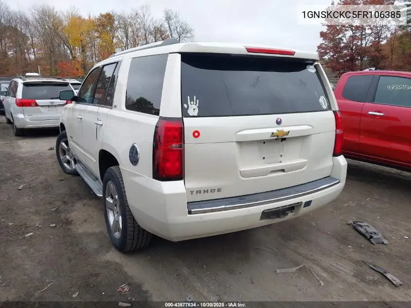 1GNSKCKC5FR106385 2015 Chevrolet Tahoe Ltz