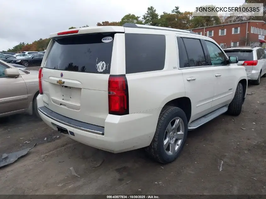 1GNSKCKC5FR106385 2015 Chevrolet Tahoe Ltz