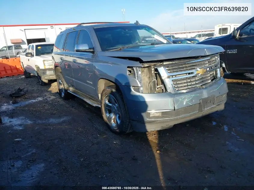 1GNSCCKC3FR639820 2015 Chevrolet Tahoe Ltz
