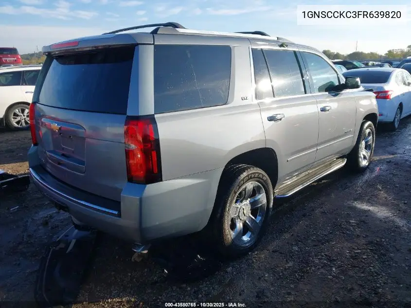 1GNSCCKC3FR639820 2015 Chevrolet Tahoe Ltz