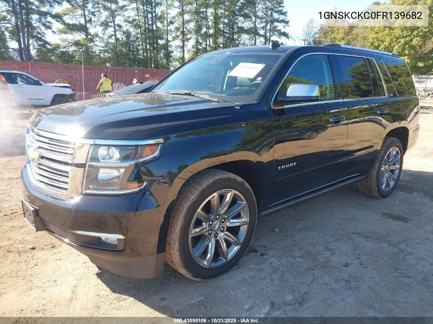 1GNSKCKC0FR139682 2015 Chevrolet Tahoe Ltz