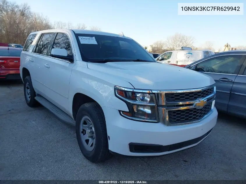 1GNSK3KC7FR629942 2015 Chevrolet Tahoe Commercial Fleet