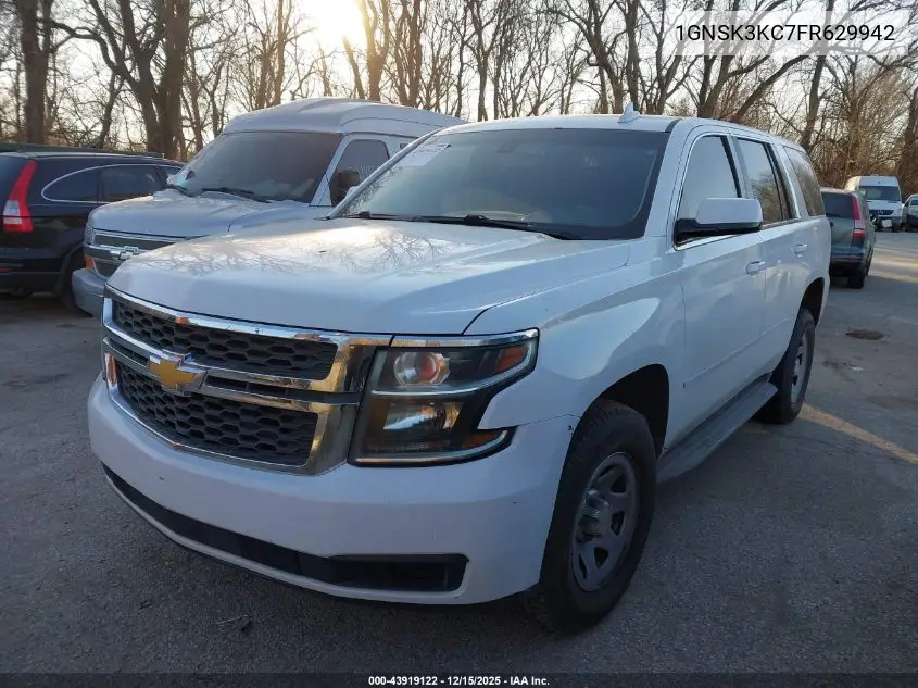 1GNSK3KC7FR629942 2015 Chevrolet Tahoe Commercial Fleet