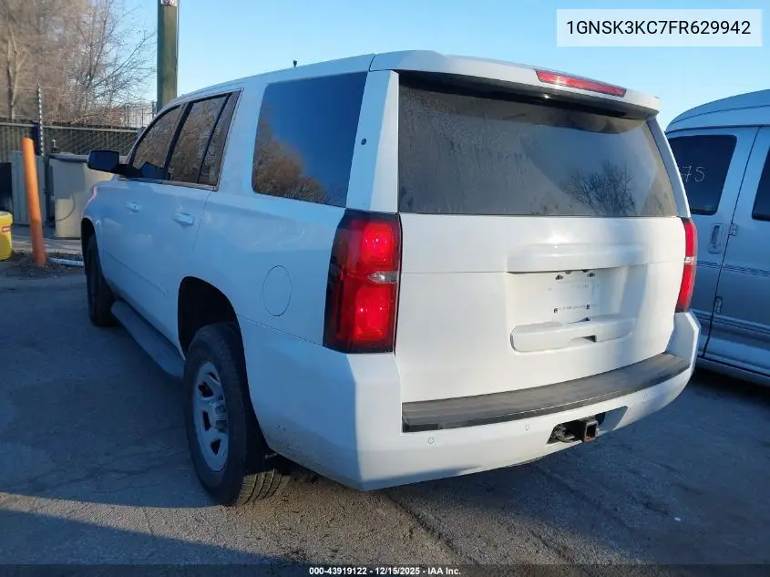 1GNSK3KC7FR629942 2015 Chevrolet Tahoe Commercial Fleet
