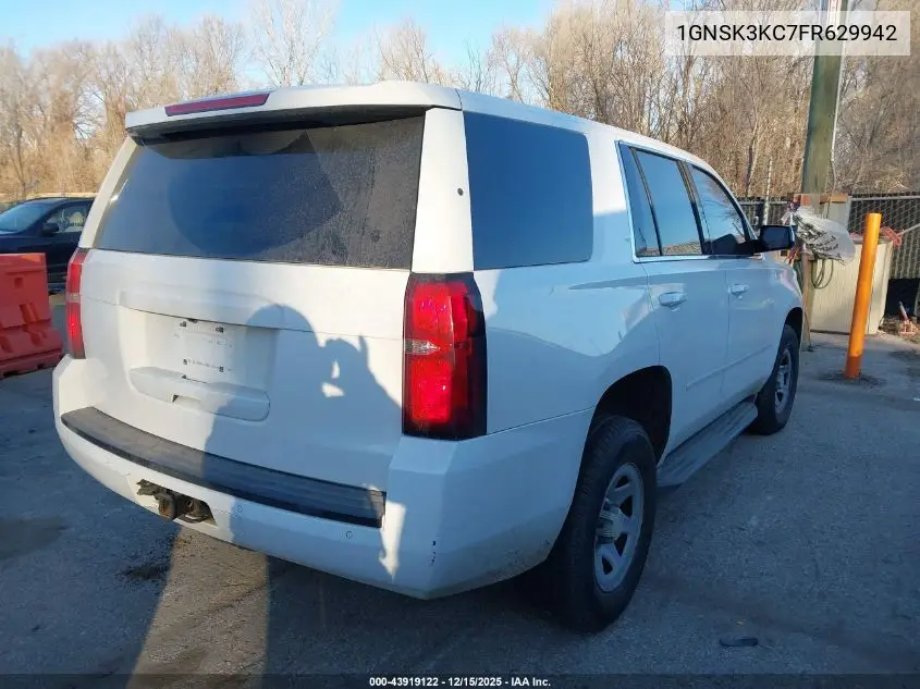1GNSK3KC7FR629942 2015 Chevrolet Tahoe Commercial Fleet