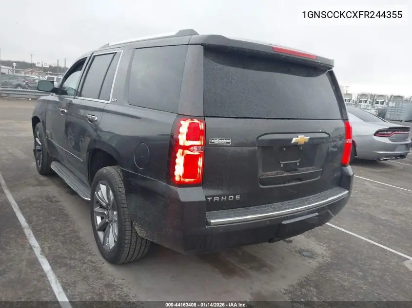 1GNSCCKCXFR244355 2015 Chevrolet Tahoe Ltz