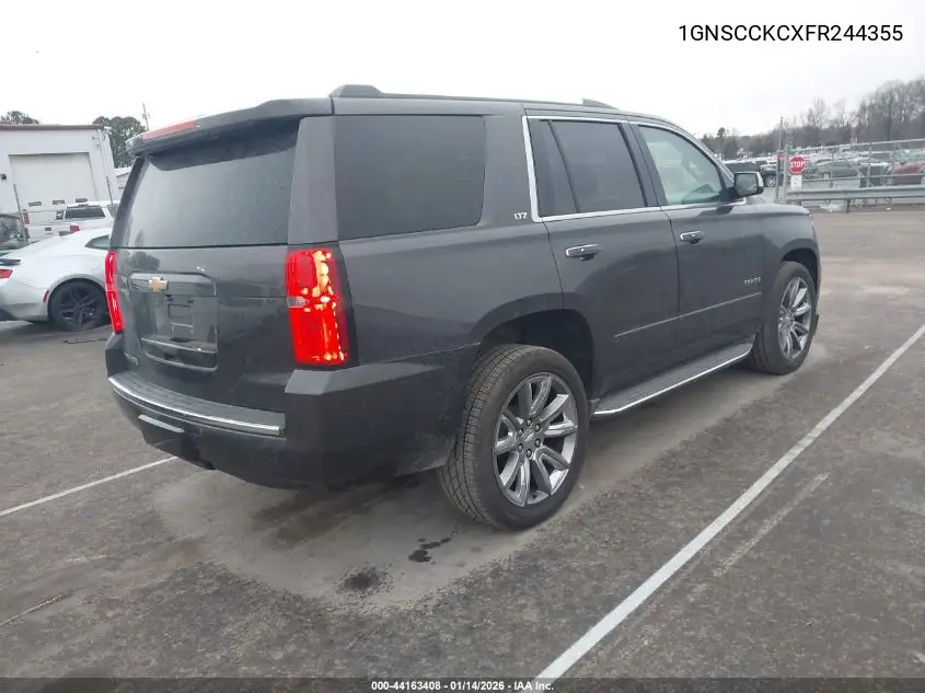 1GNSCCKCXFR244355 2015 Chevrolet Tahoe Ltz