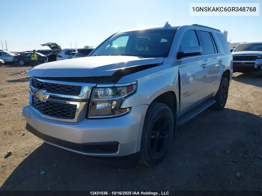 1GNSKAKC6GR348768 2016 Chevrolet Tahoe Ls