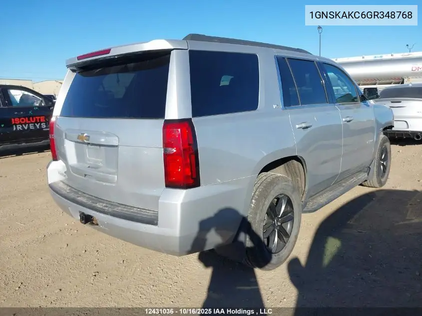 1GNSKAKC6GR348768 2016 Chevrolet Tahoe Ls
