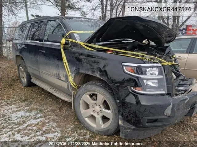 1GNSKAKCXGR447576 2016 Chevrolet Tahoe Ls