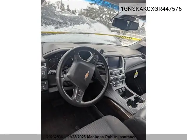 1GNSKAKCXGR447576 2016 Chevrolet Tahoe Ls