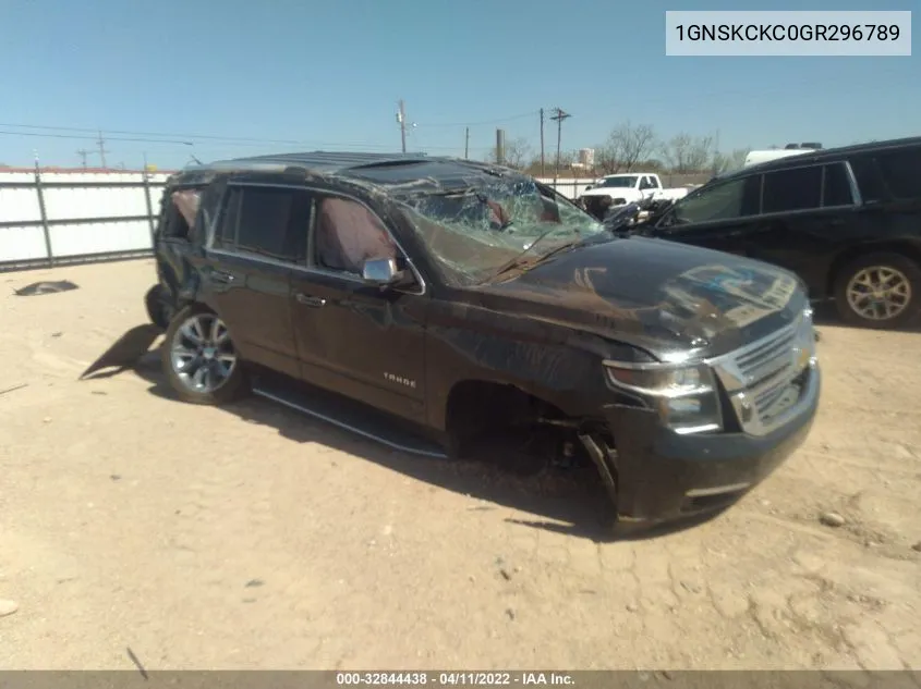 2016 Chevrolet Tahoe Ltz VIN: 1GNSKCKC0GR296789 Lot: 32844438