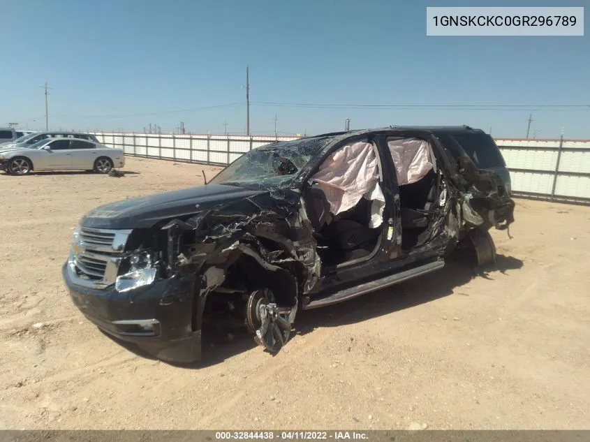 2016 Chevrolet Tahoe Ltz VIN: 1GNSKCKC0GR296789 Lot: 32844438