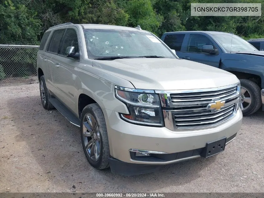 1GNSKCKC7GR398705 2016 Chevrolet Tahoe Ltz